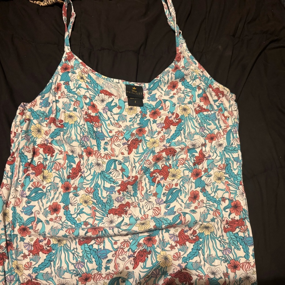 Disney Little Mermaid Print Women's Top